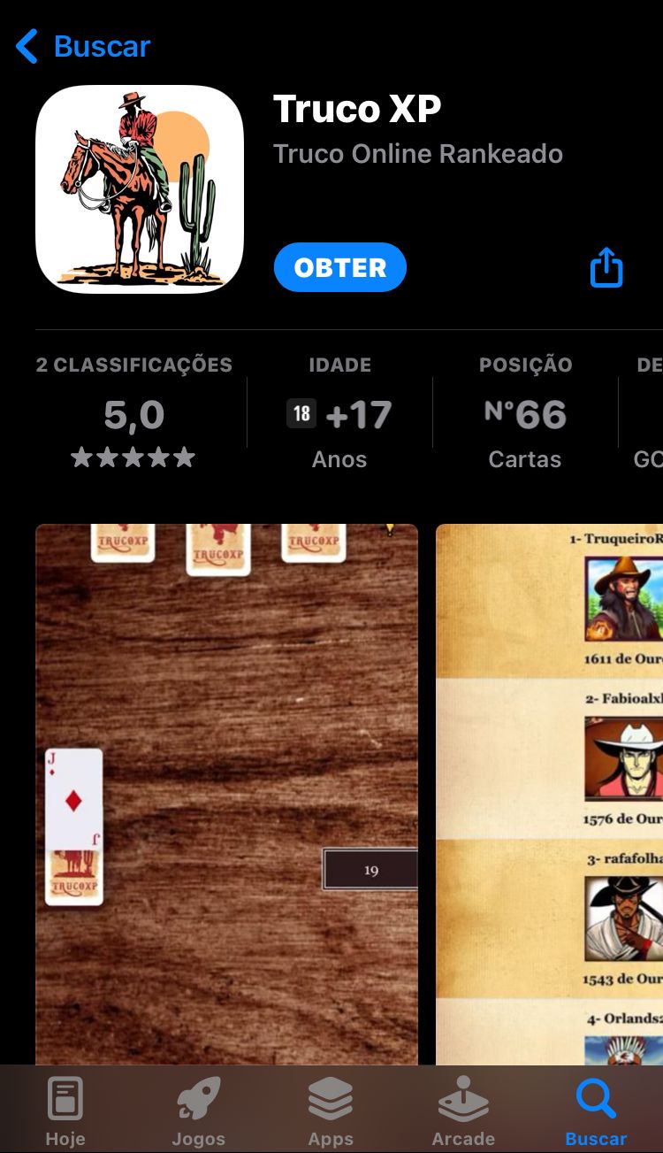 Truco Clássico 2023 na App Store